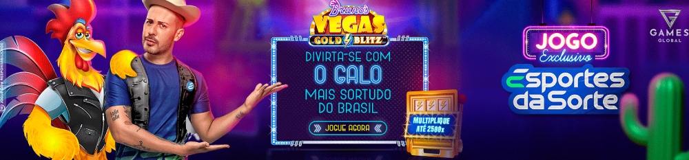 Banner do jogo Vegas Gold Blitz na Esporte da Sorte